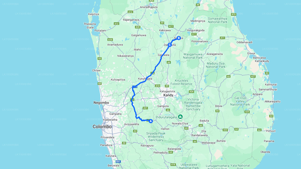 Sigiriya y Dambulla desde Kitulgala