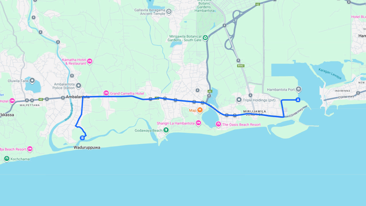 Safari en barco por la jungla del río Walawe desde el puerto de Hambantota