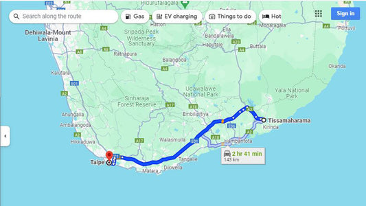 Tissamaharama City to Talpe City Private Transfer