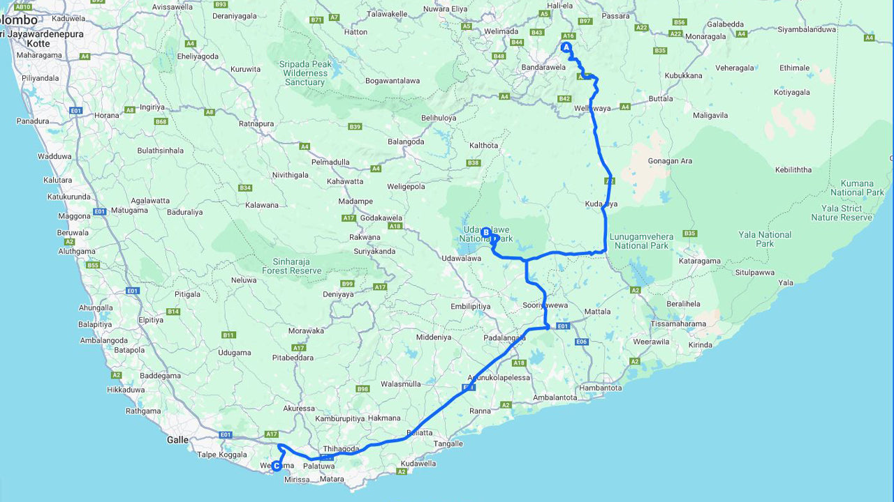 Tour privado de Ella a Weligama con Udawalawe Safari