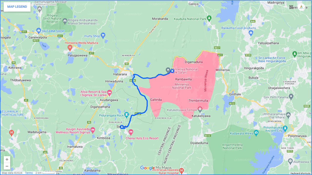 Safari privado en el Parque Nacional Minneriya desde Sigiriya