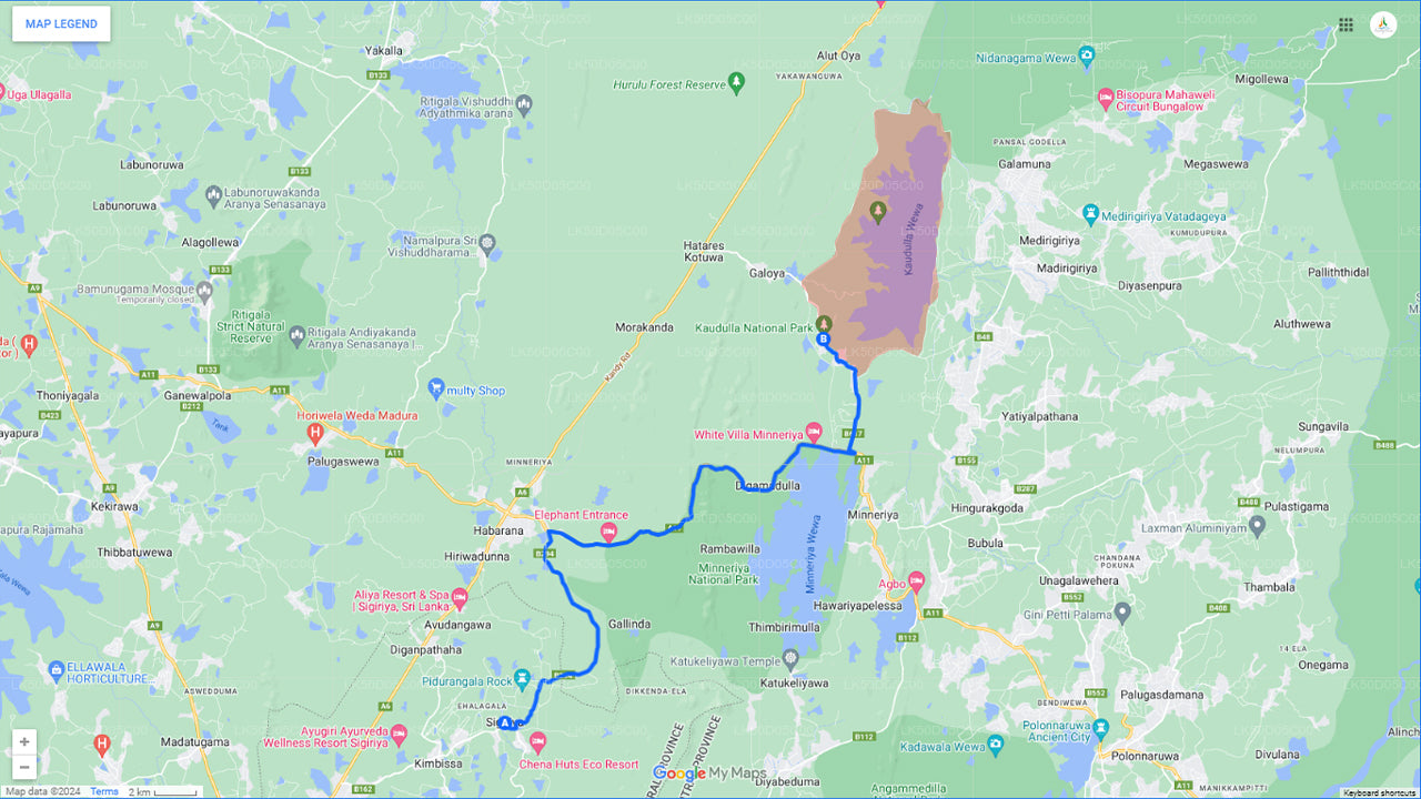 Safari privado en el Parque Nacional Kaudulla desde Sigiriya