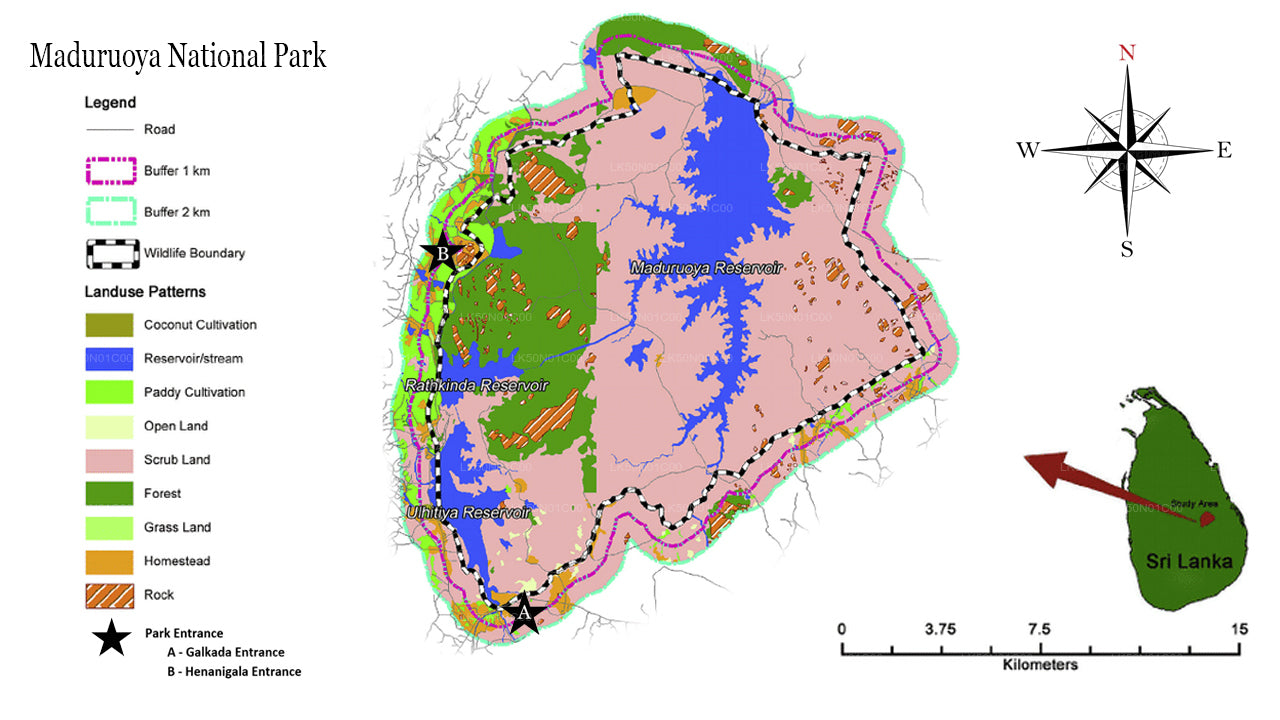 Safari privado en el Parque Nacional Maduru Oya