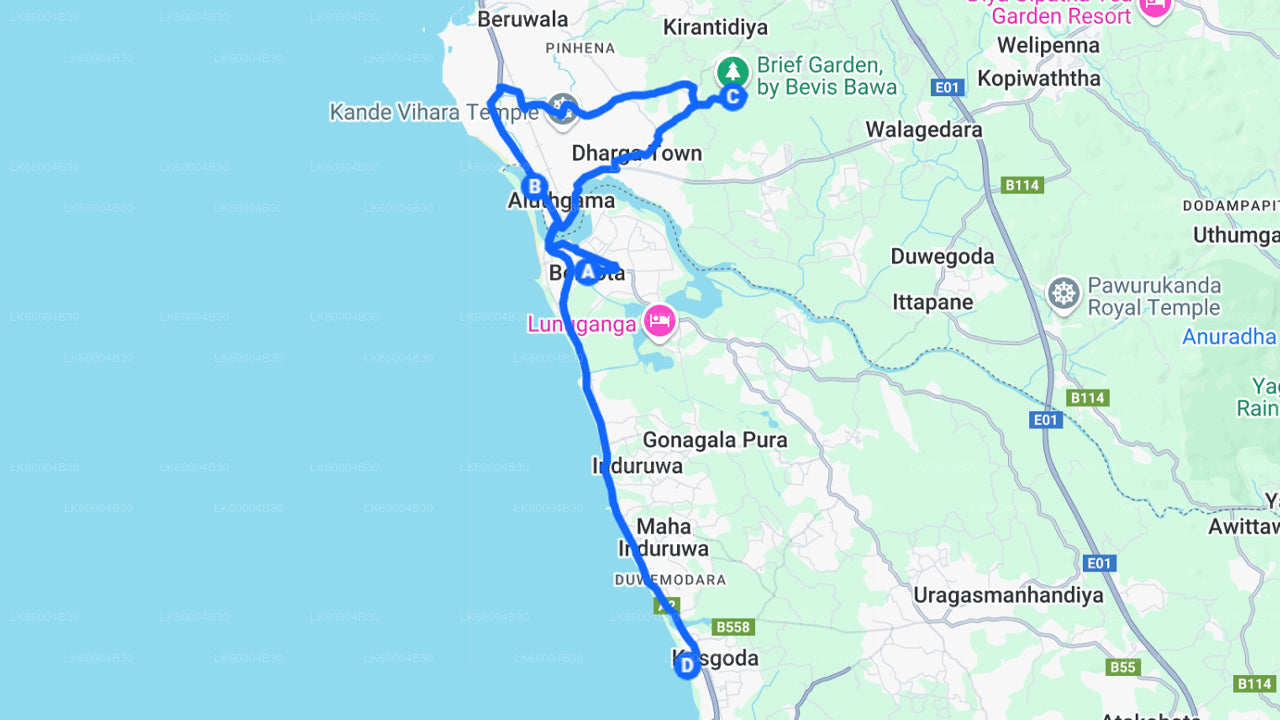 Recorrido por la ciudad de Bentota