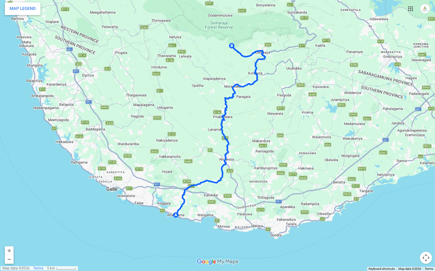 Excursión de un día a la selva tropical de Sinharaja desde Ahangama.