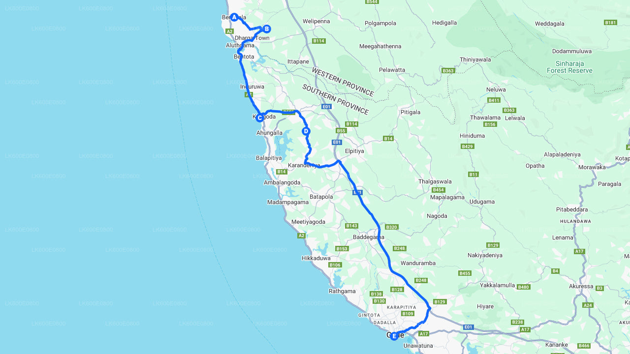 Visita a la ciudad de Bentota y Galle desde Beruwala