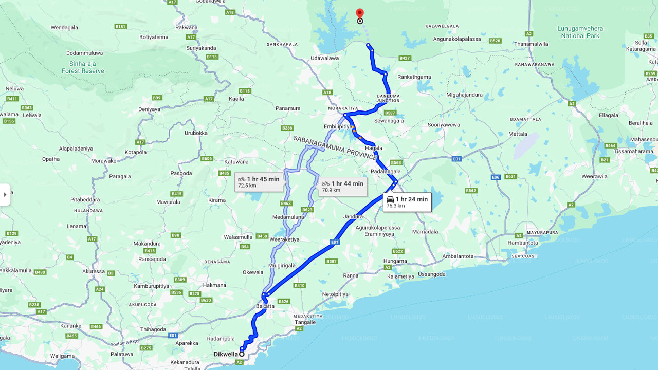 Safari en el Parque Nacional Udawalawe desde Dikwella