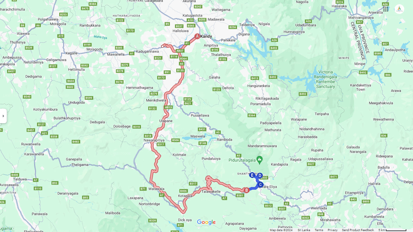 Nuwara Eliya desde Kandy en tren