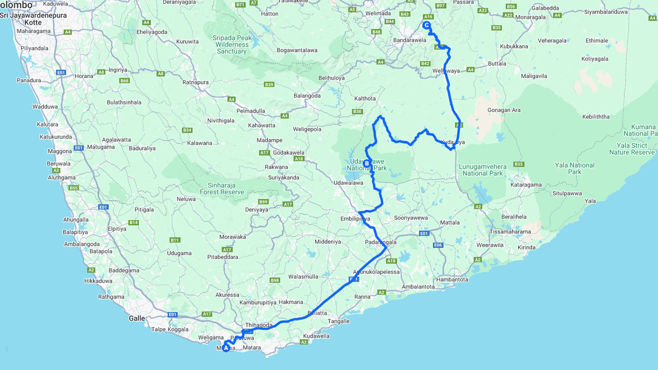 Tour privado de Mirissa a Ella con Udawalawe Safari