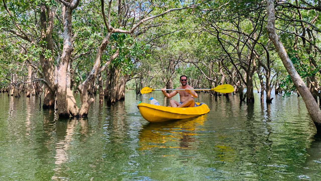 Blue Boat Kayaking from Kantale