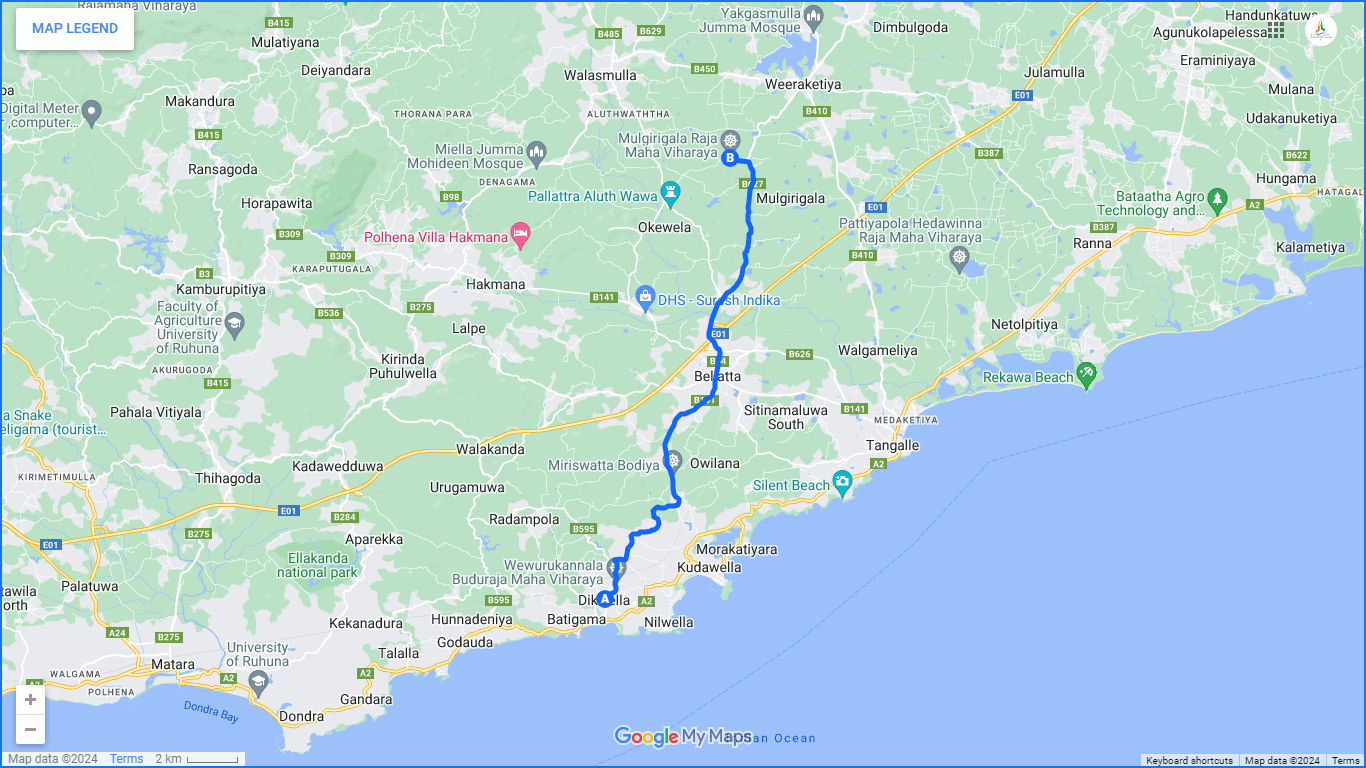 Recorrido en bicicleta por Mulkirigala desde Tangalle