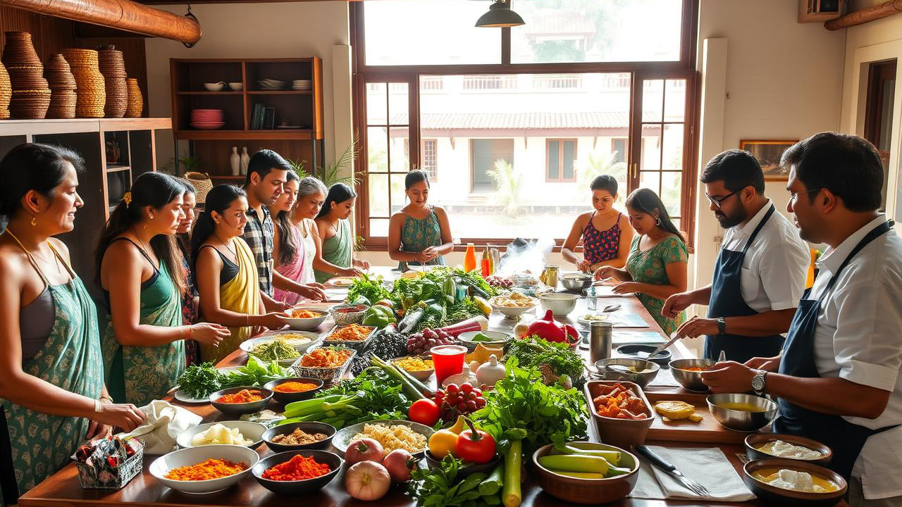 Visita al mercado y clase de cocina de Sri Lanka desde Unawatuna