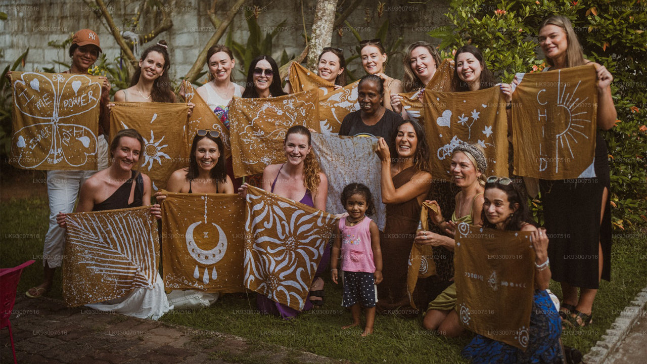 Experiencia de fabricación de batik en Koggala