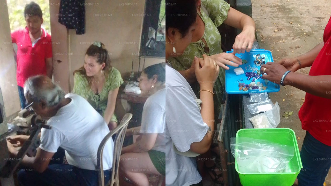 Taller de gemas y joyas de Mirissa