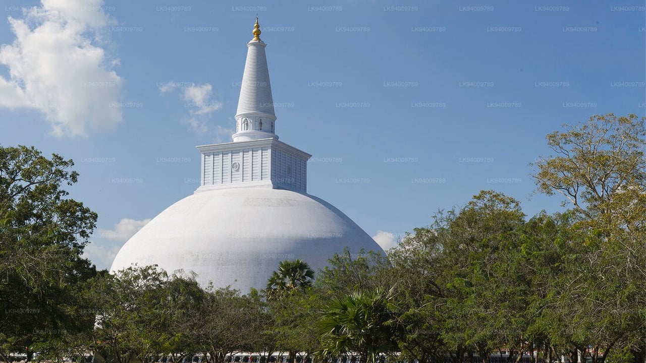 Ciudad sagrada de Anuradhapura desde Colombo