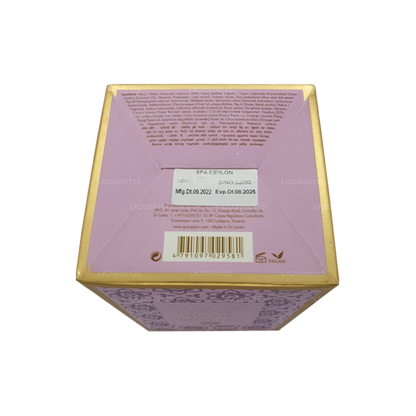 Mascarilla rellenadora Spa Ceylon Skin Sleep con semillas de tamarindo (200 g)