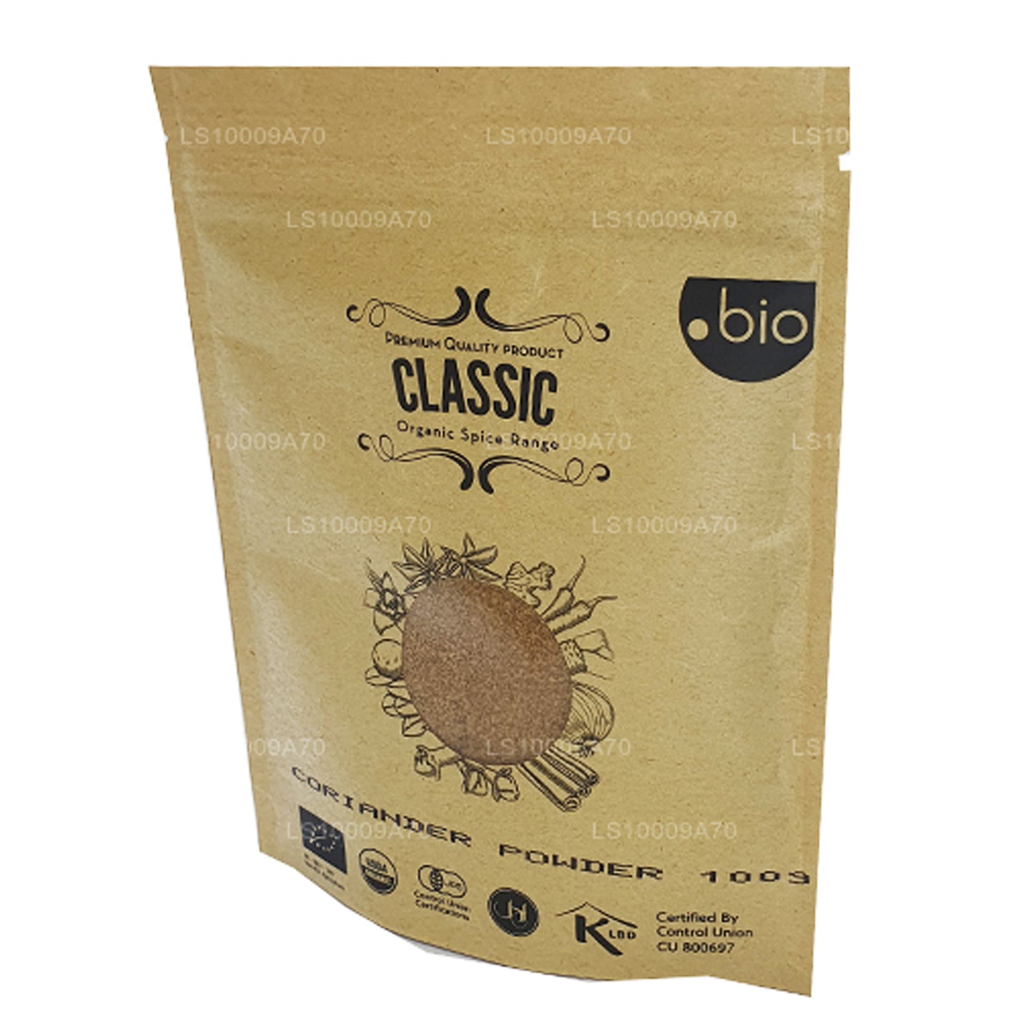 Polvo de cilantro orgánico Lakpura