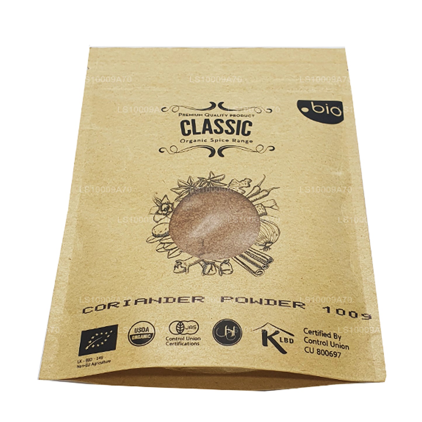 Polvo de cilantro orgánico Lakpura