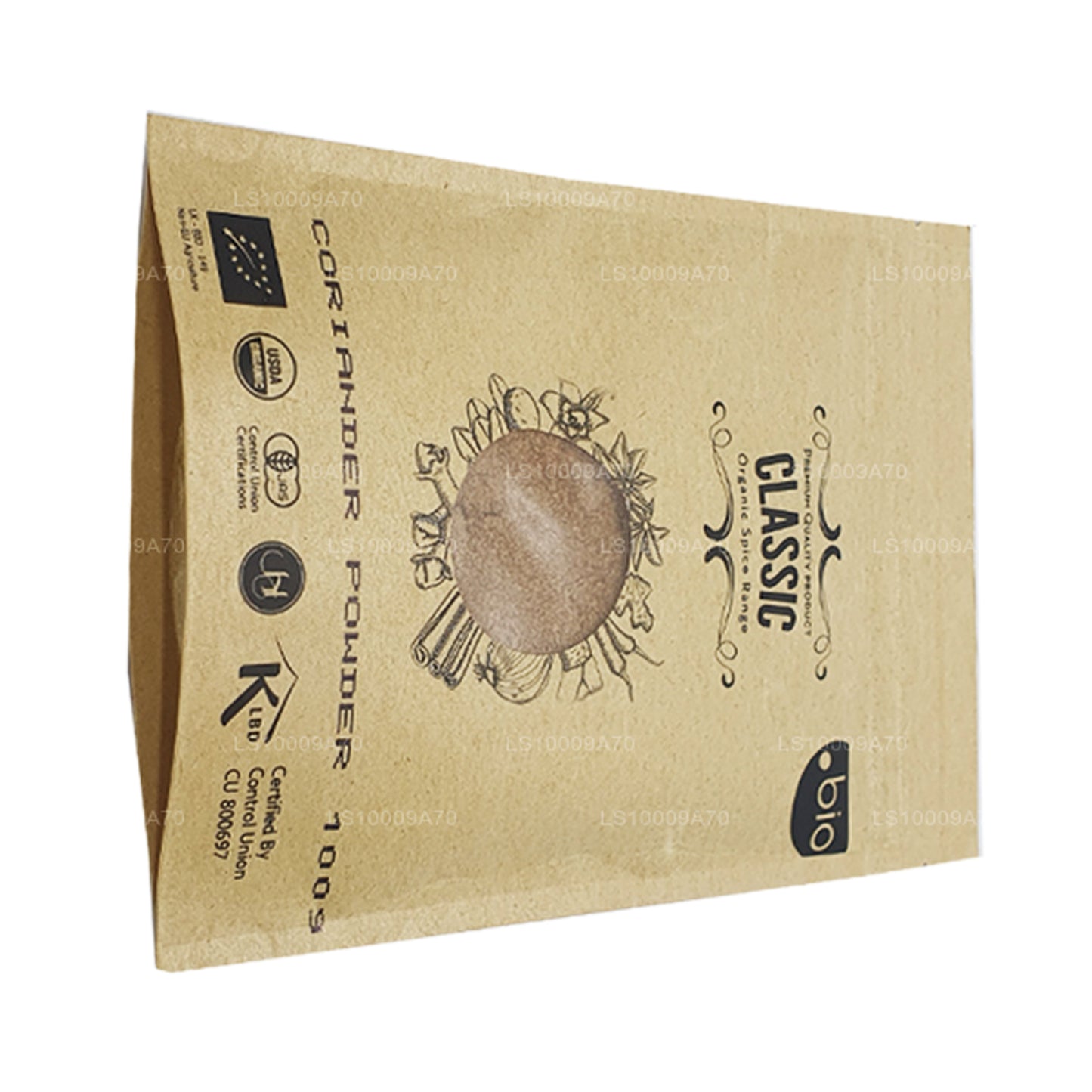 Polvo de cilantro orgánico Lakpura