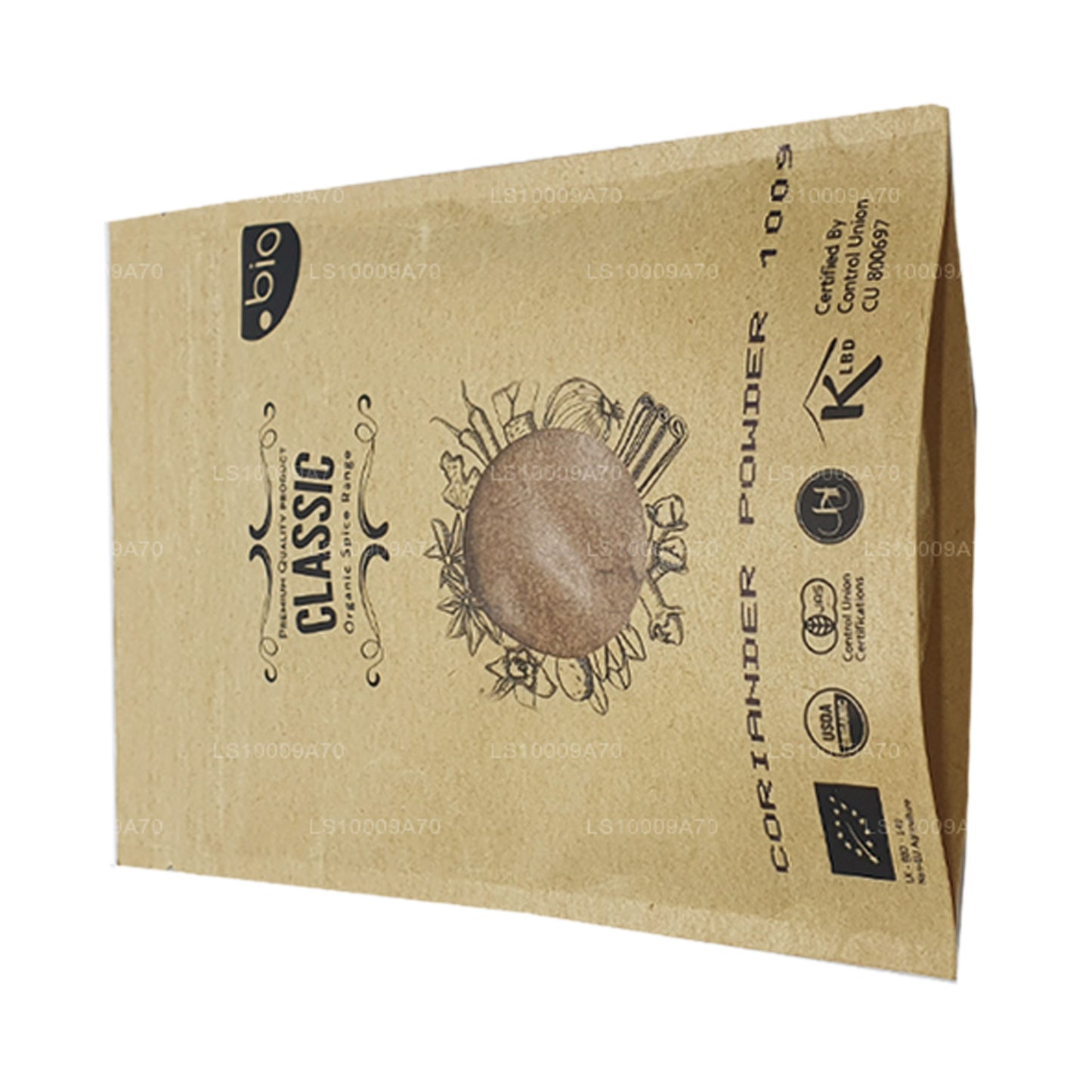 Polvo de cilantro orgánico Lakpura