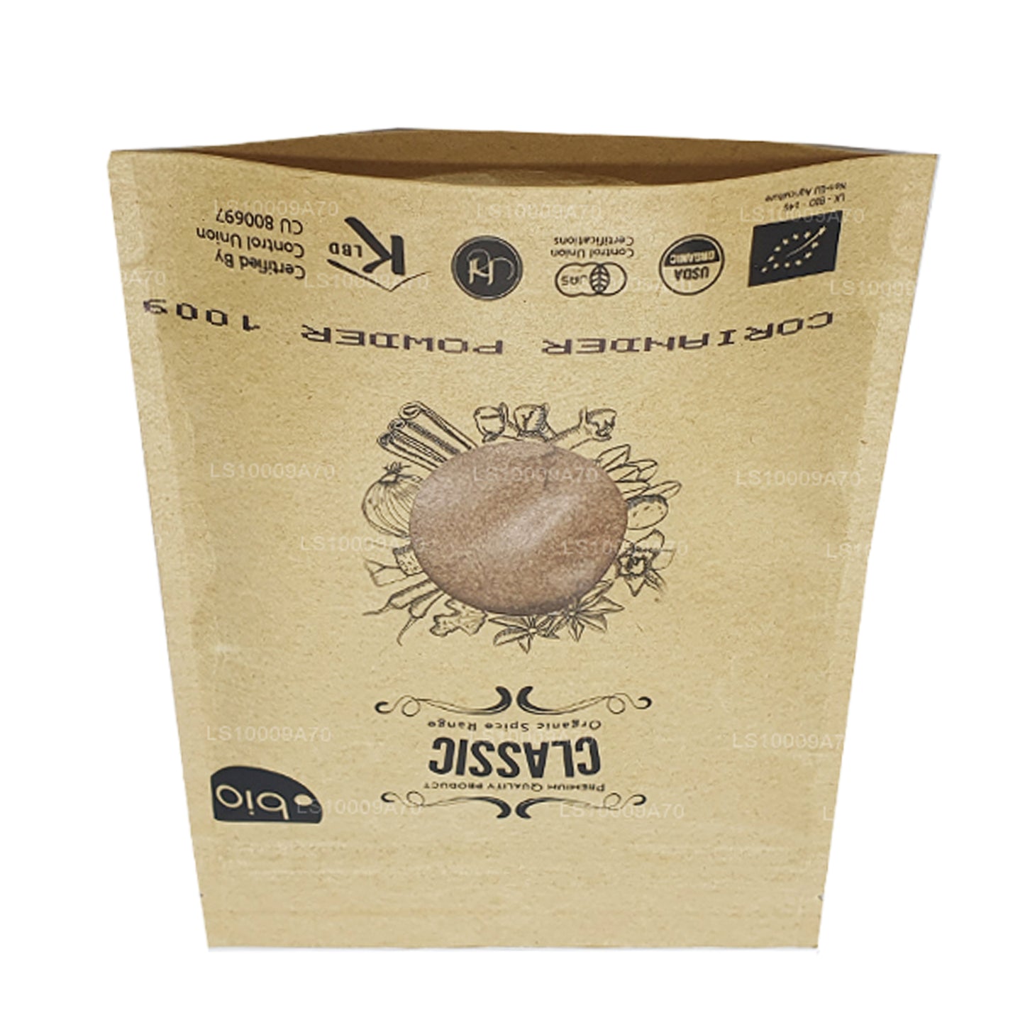 Polvo de cilantro orgánico Lakpura