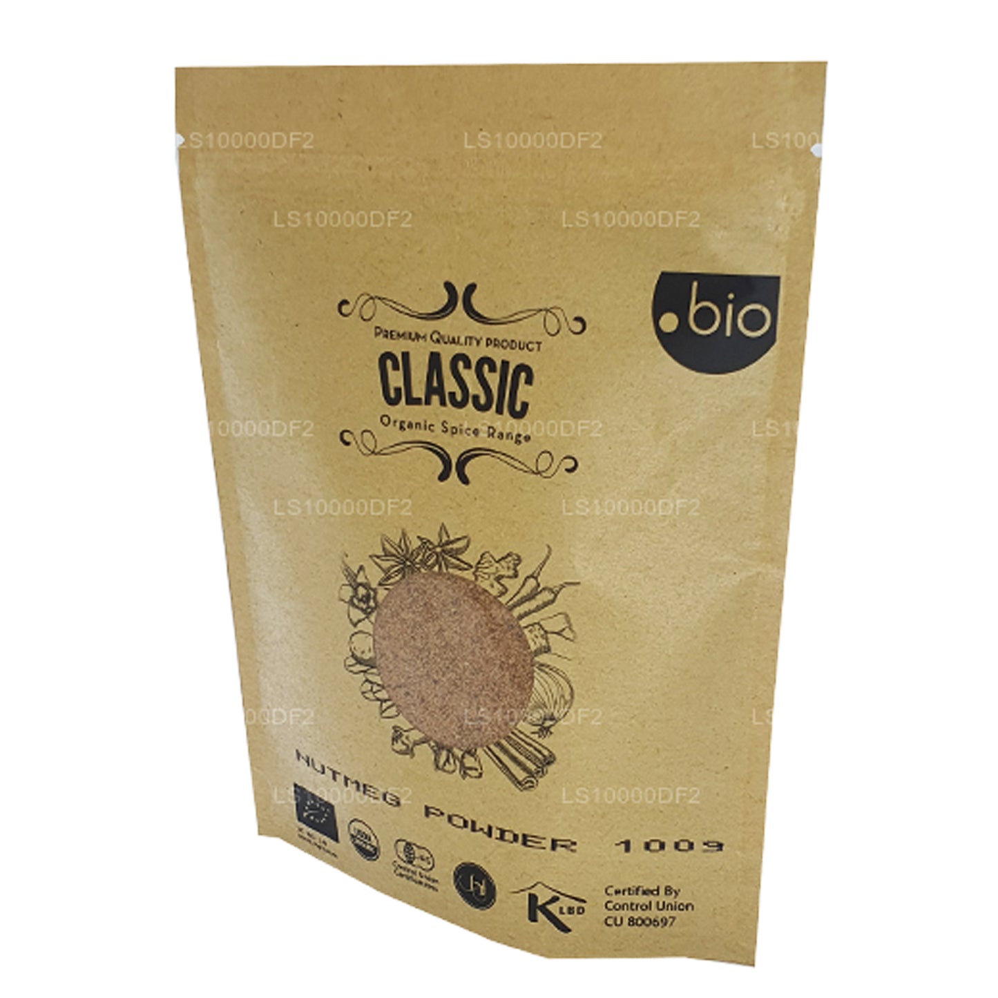 Polvo de nuez moscada orgánica Lakpura