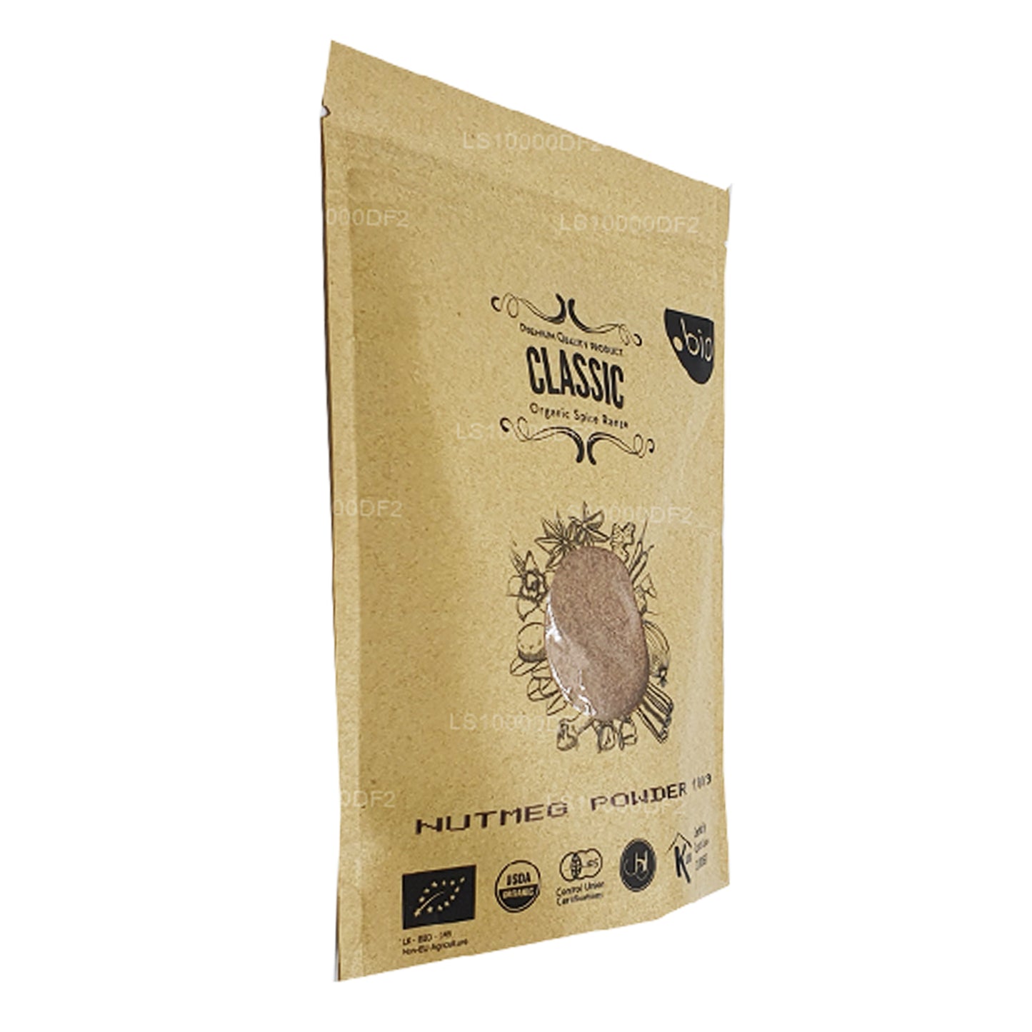 Polvo de nuez moscada orgánica Lakpura