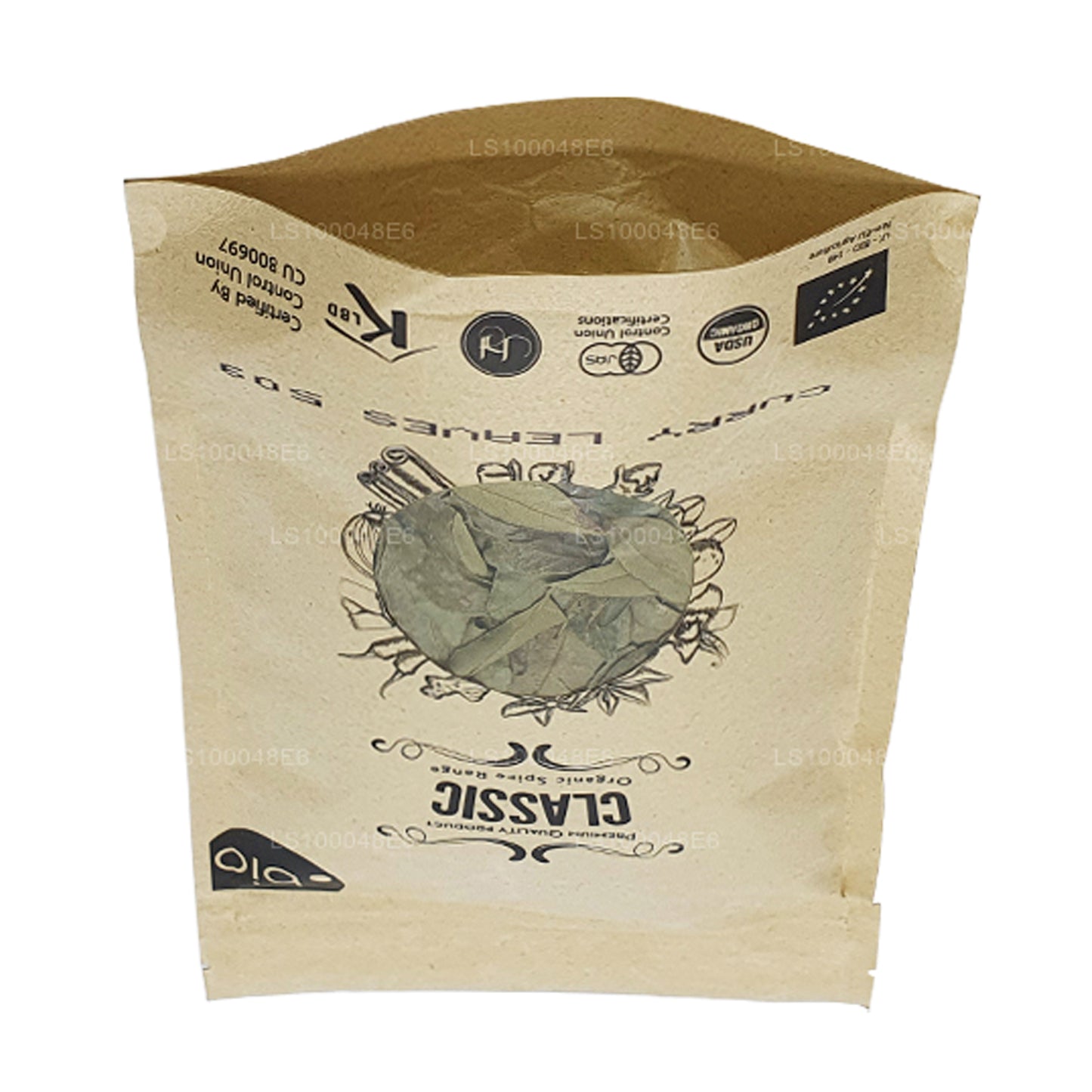 Hojas de curry orgánico Lakpura secas