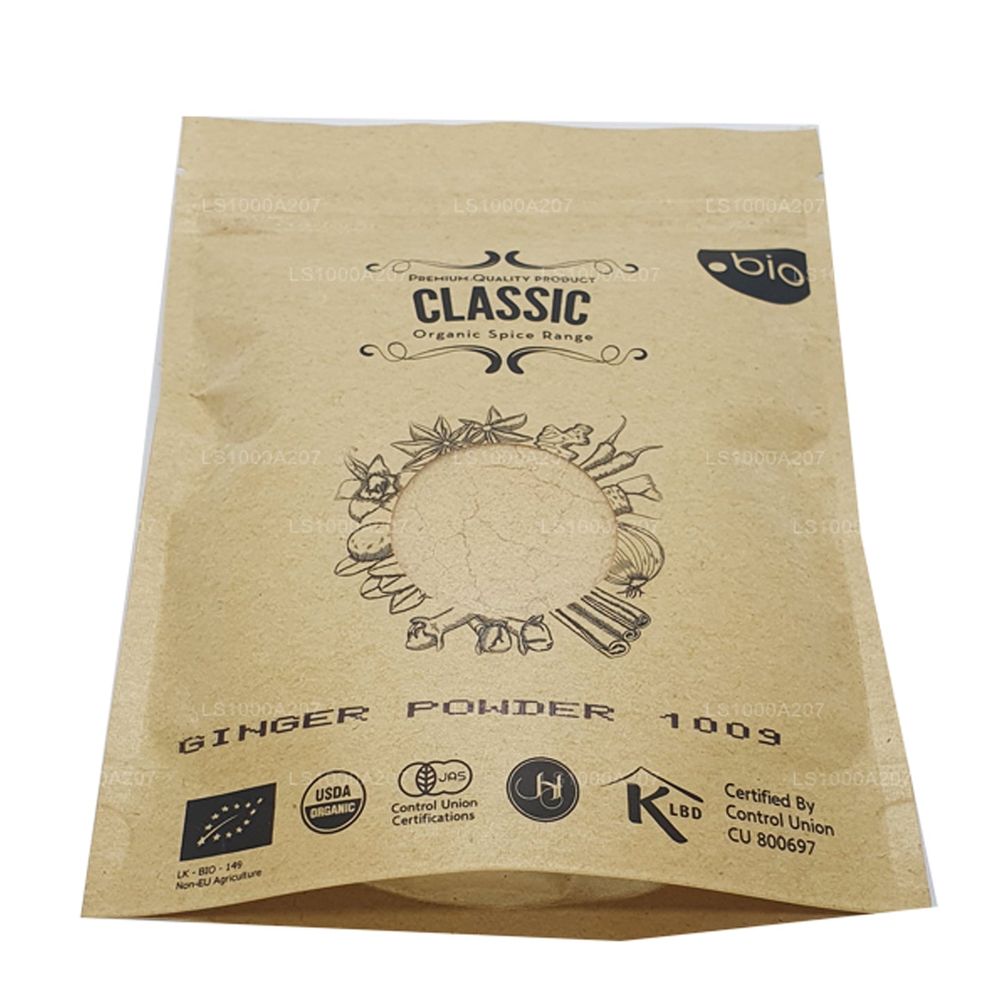 Polvo de jengibre orgánico Lakpura
