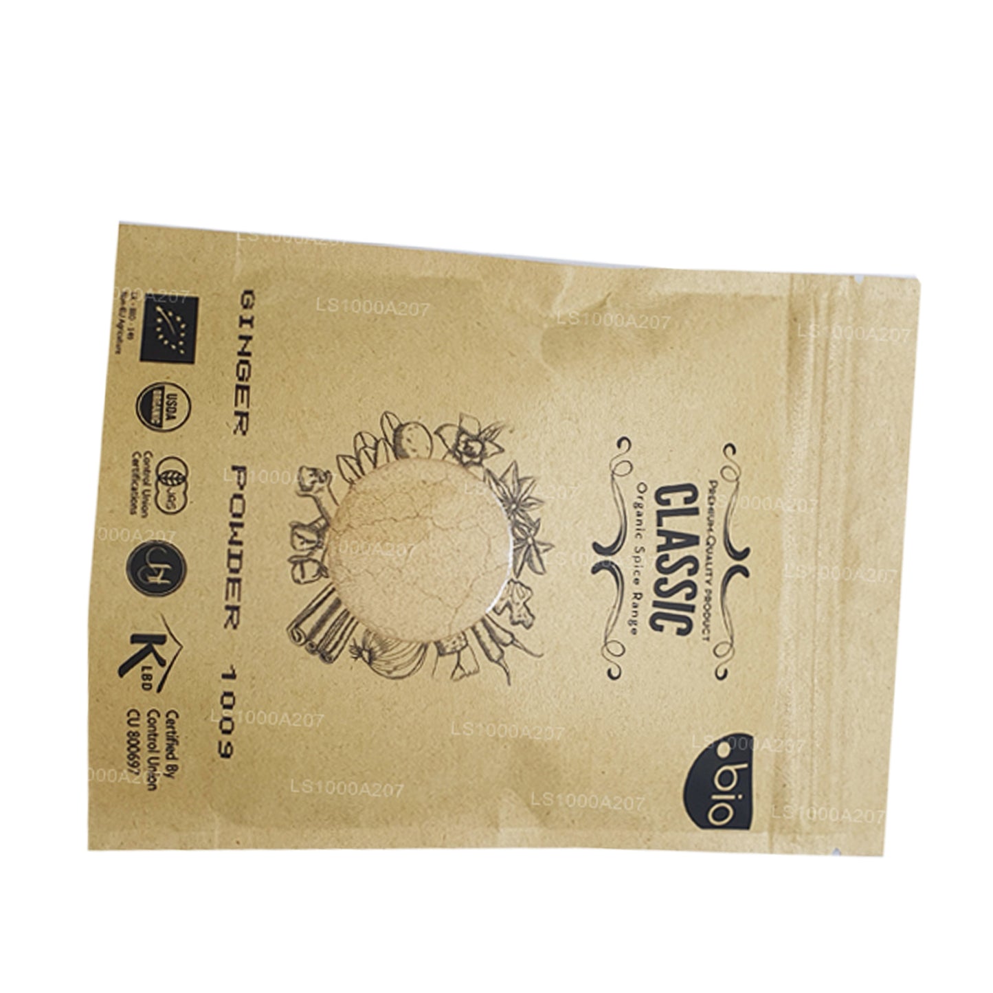 Polvo de jengibre orgánico Lakpura