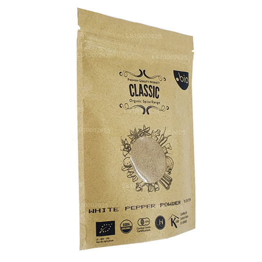 Polvo de pimienta blanca orgánica Lakpura