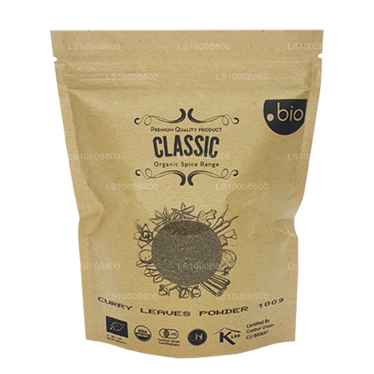 Hojas de curry orgánico Lakpura en polvo