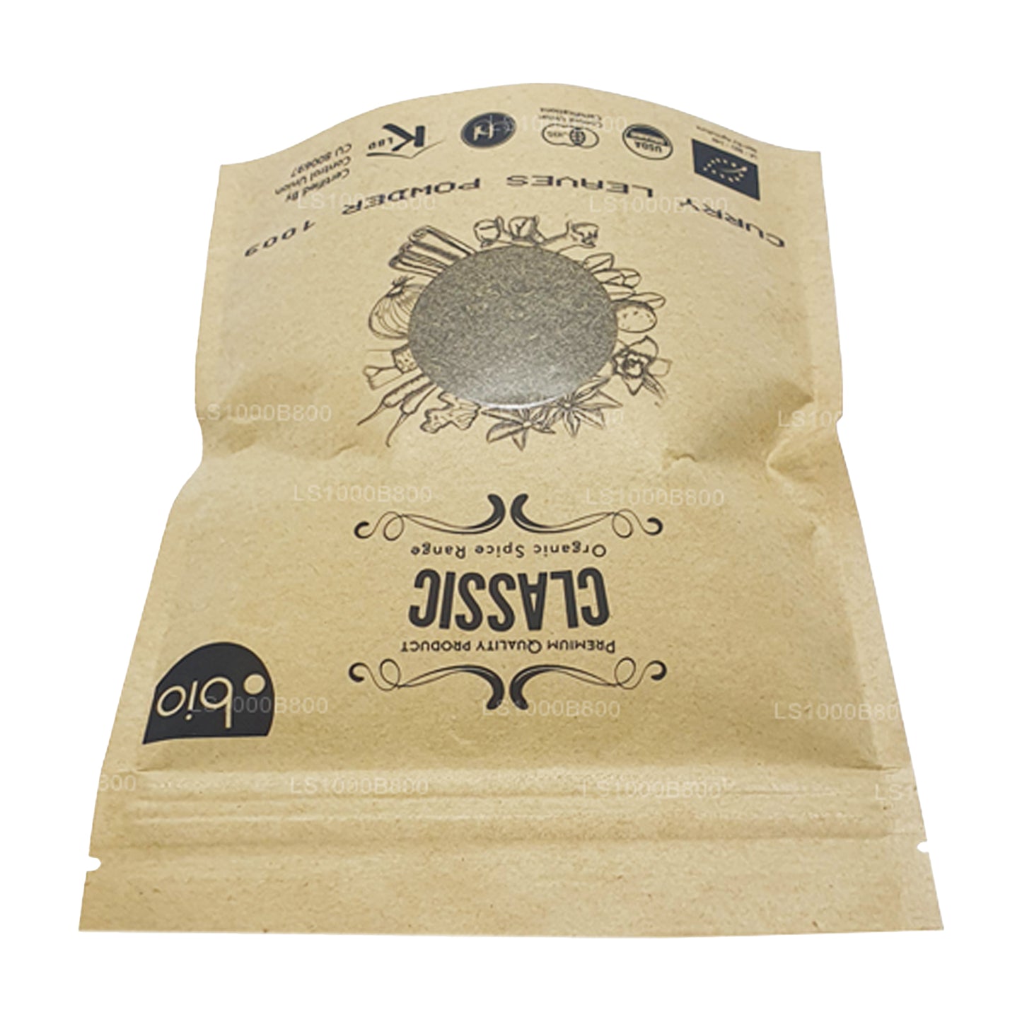 Hojas de curry orgánico Lakpura en polvo