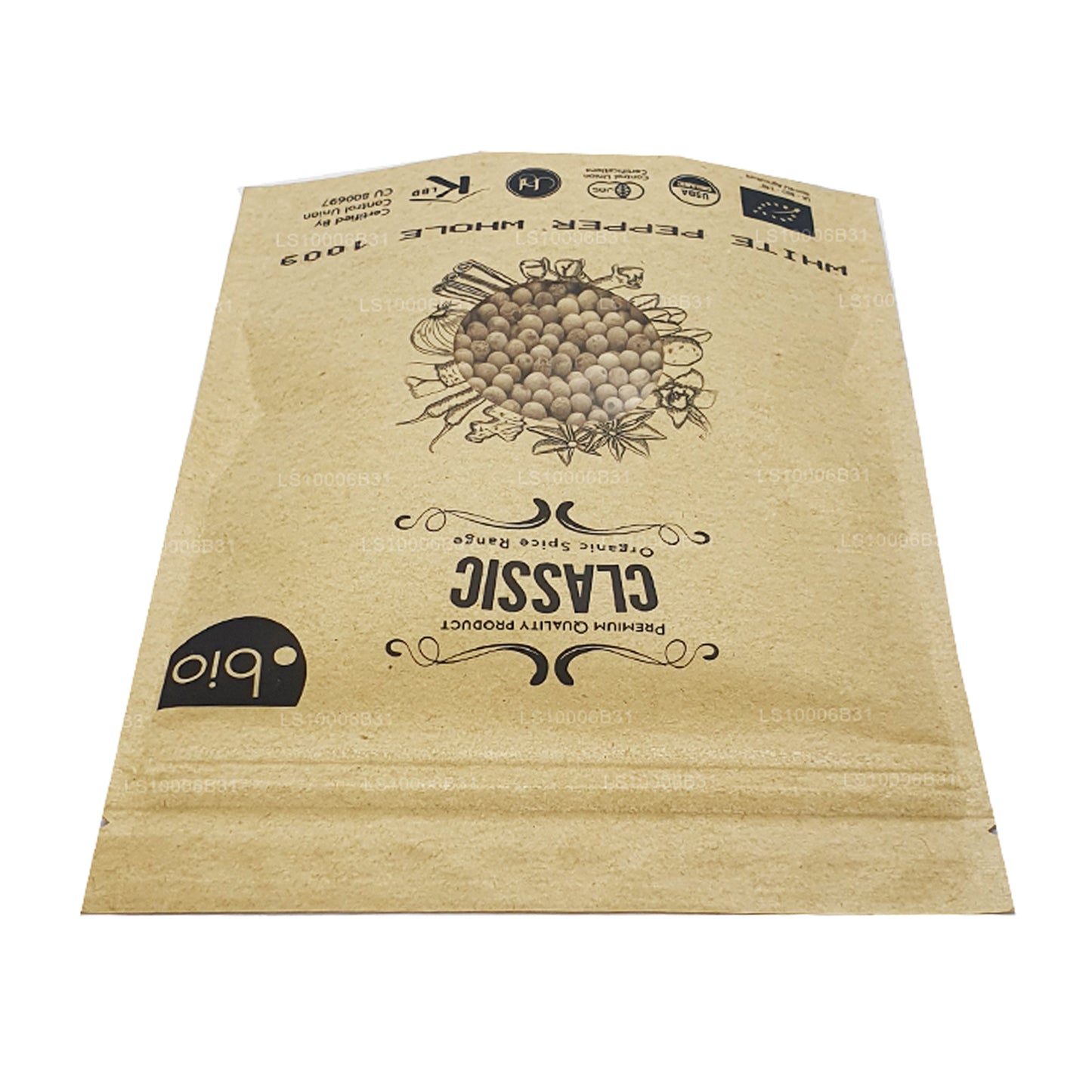 Pimienta blanca orgánica Lakpura entera