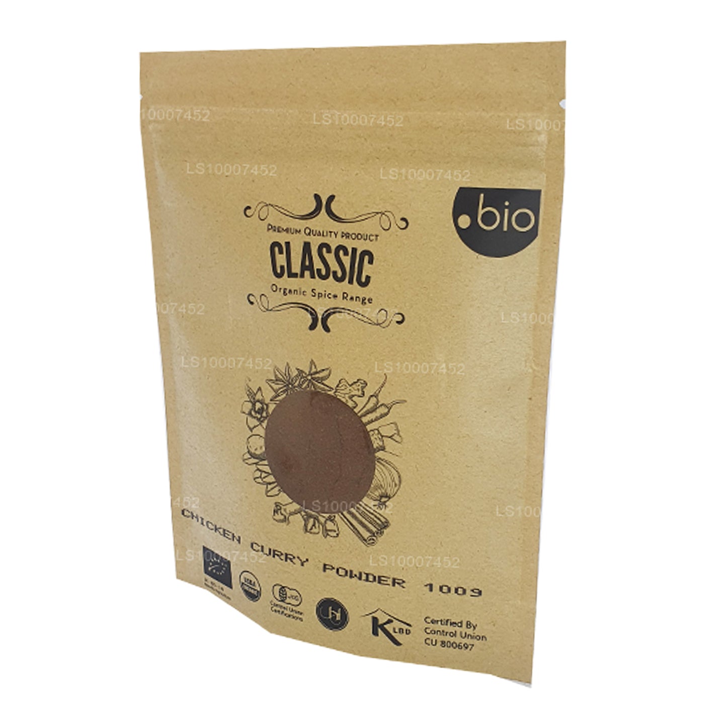 Polvo de pollo al curry orgánico Lakpura