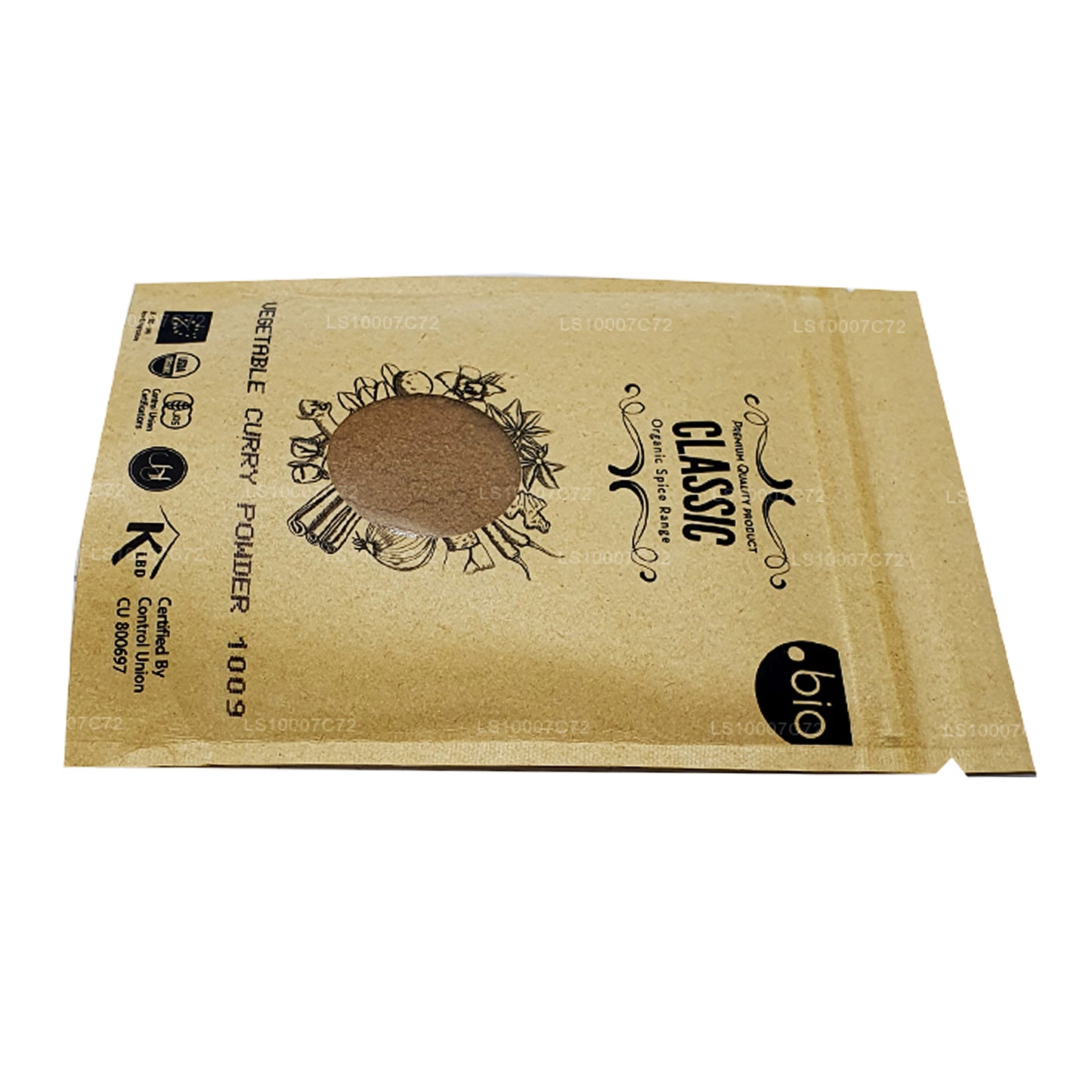 Curry vegetal orgánico Lakpura en polvo