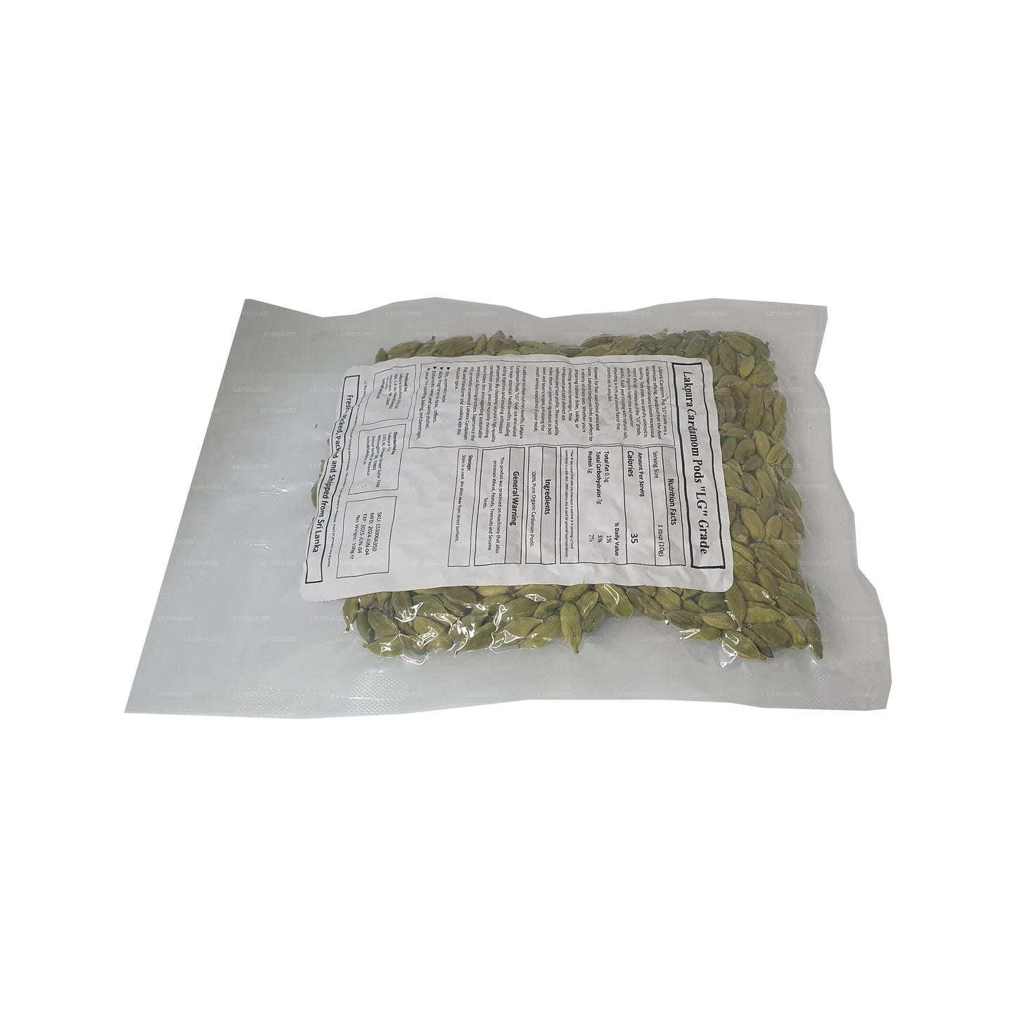 Vainas de cardamomo Lakpura (100 g)