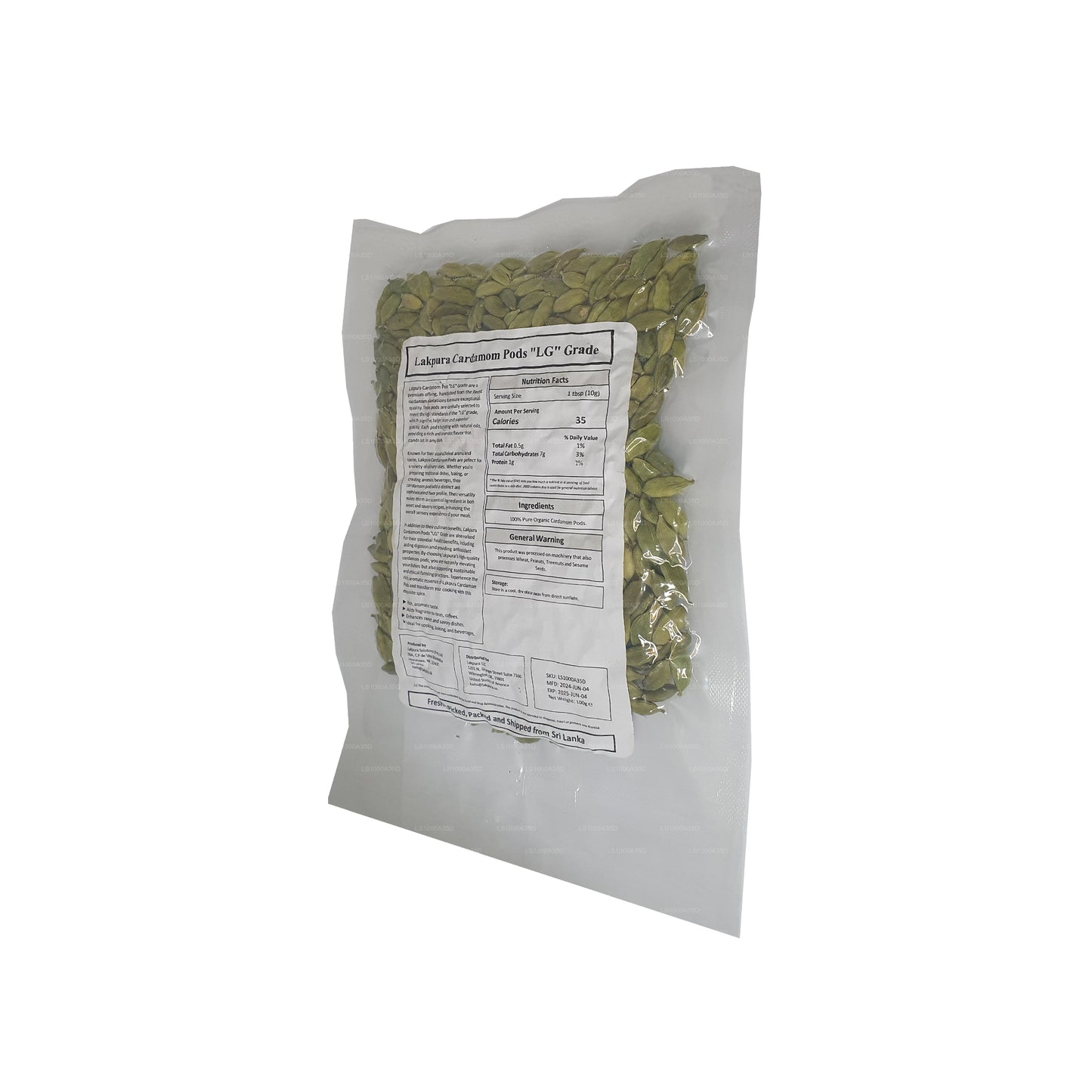 Vainas de cardamomo Lakpura (100 g)