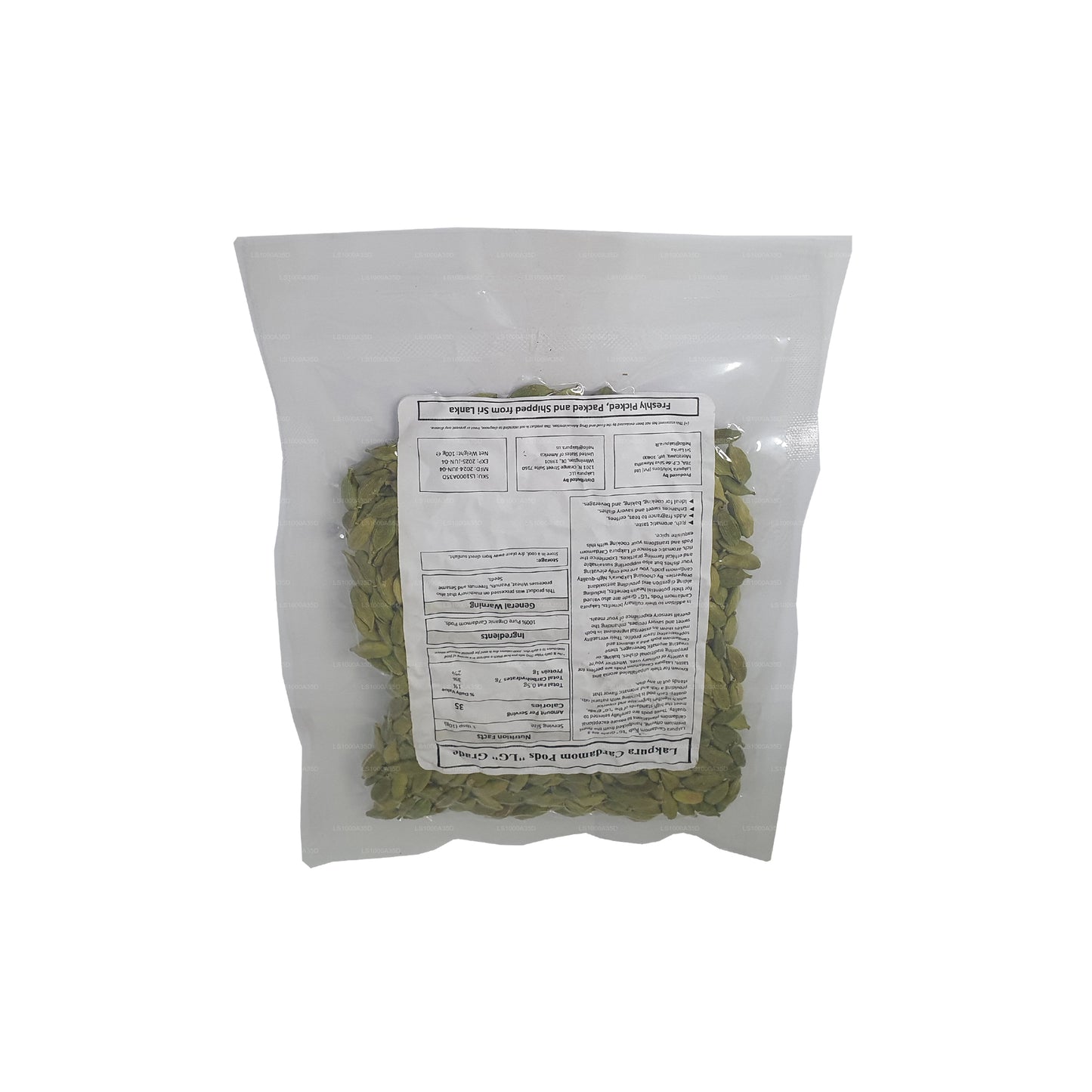 Vainas de cardamomo Lakpura (100 g)