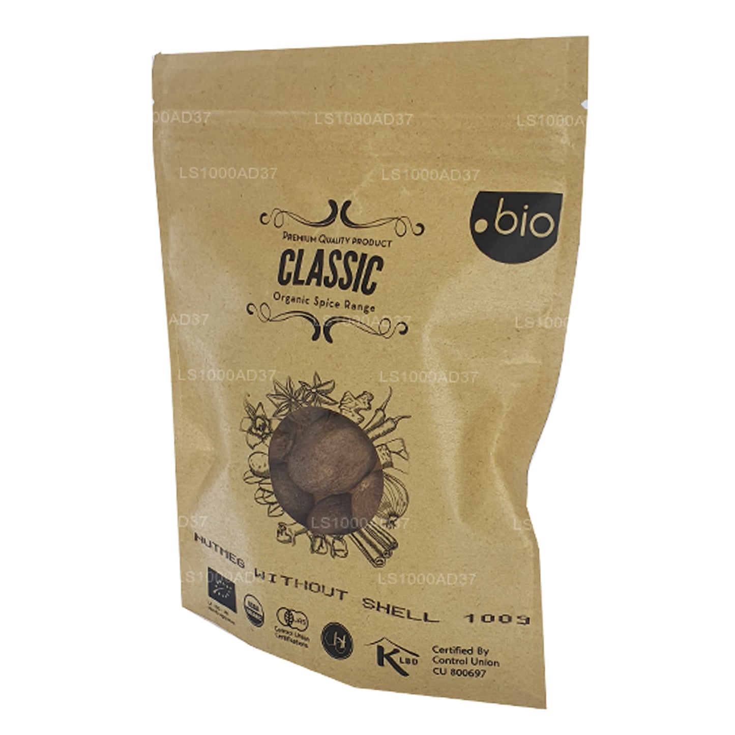 Nuez moscada orgánica Lakpura sin cáscara