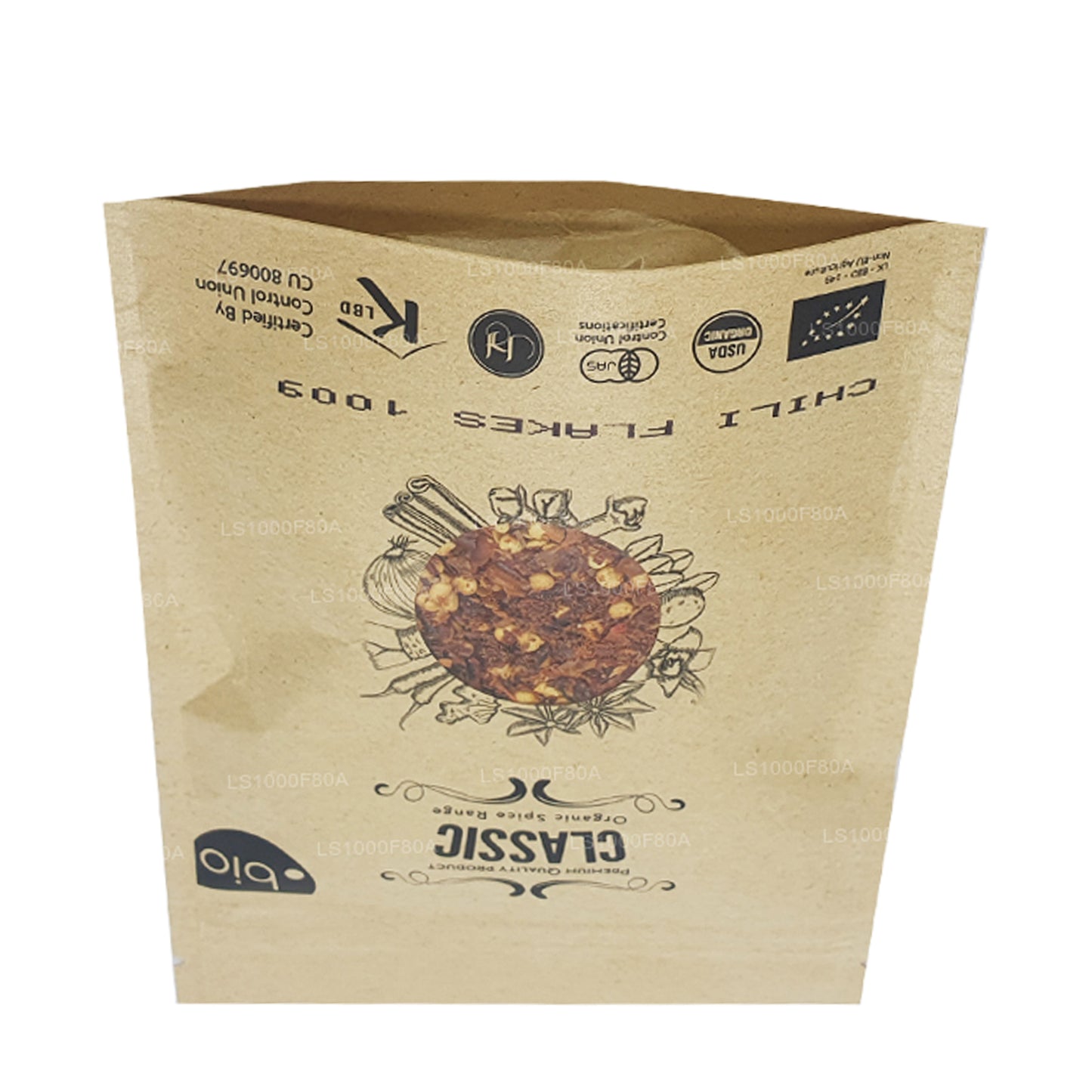 Hojuelas de chile orgánico Lakpura