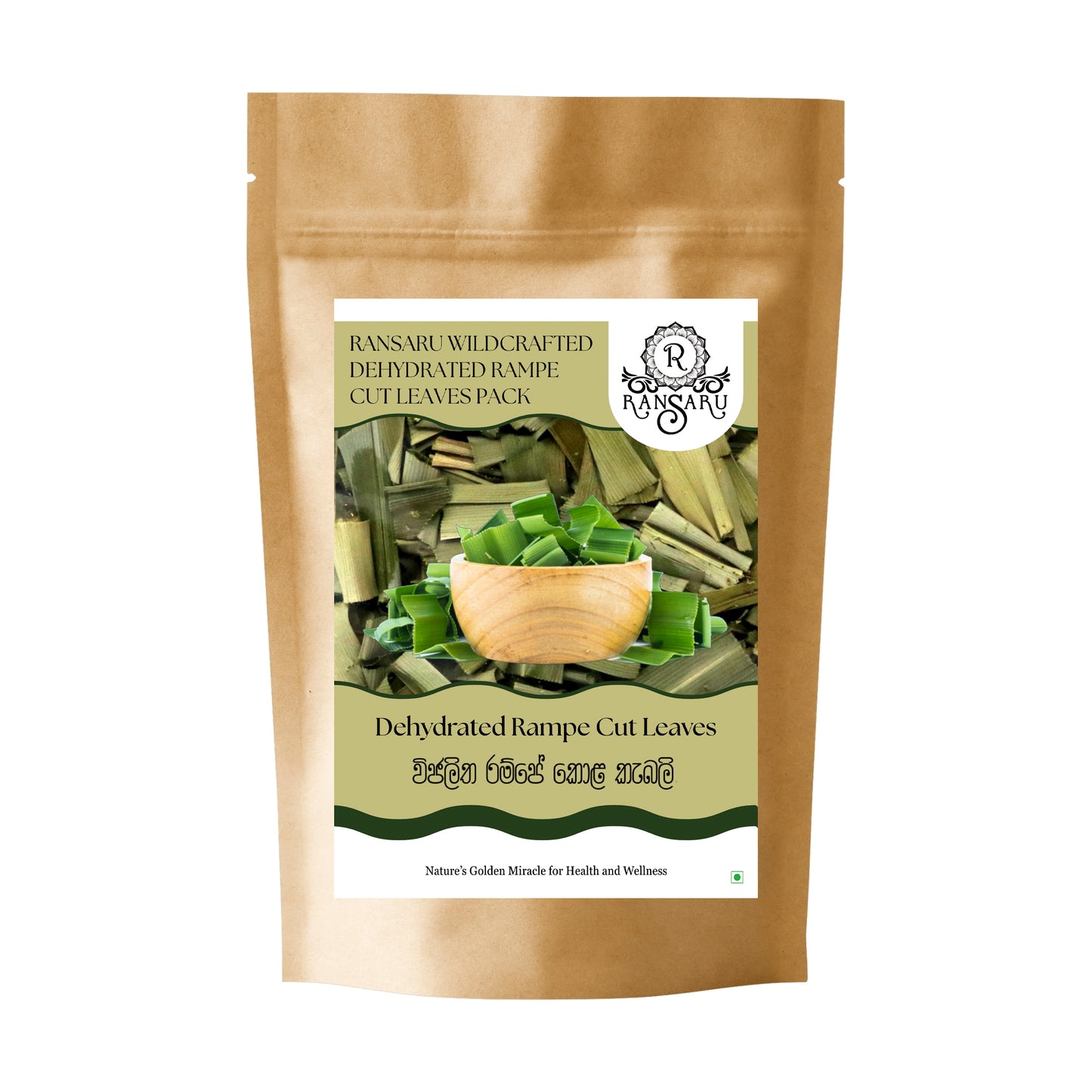 Ransaru Wildcrafted Dehydrated Rampe Cut Leaves Pack