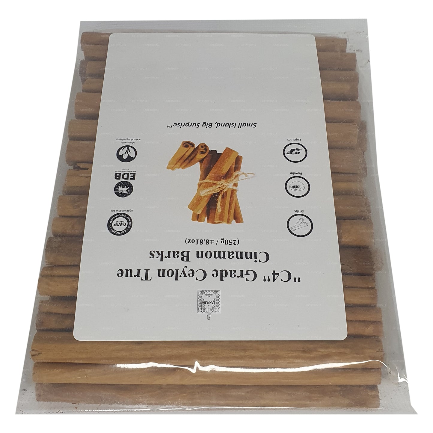 Paquete de corteza de canela verdadera de Ceilán, grado C4, de Lakpura