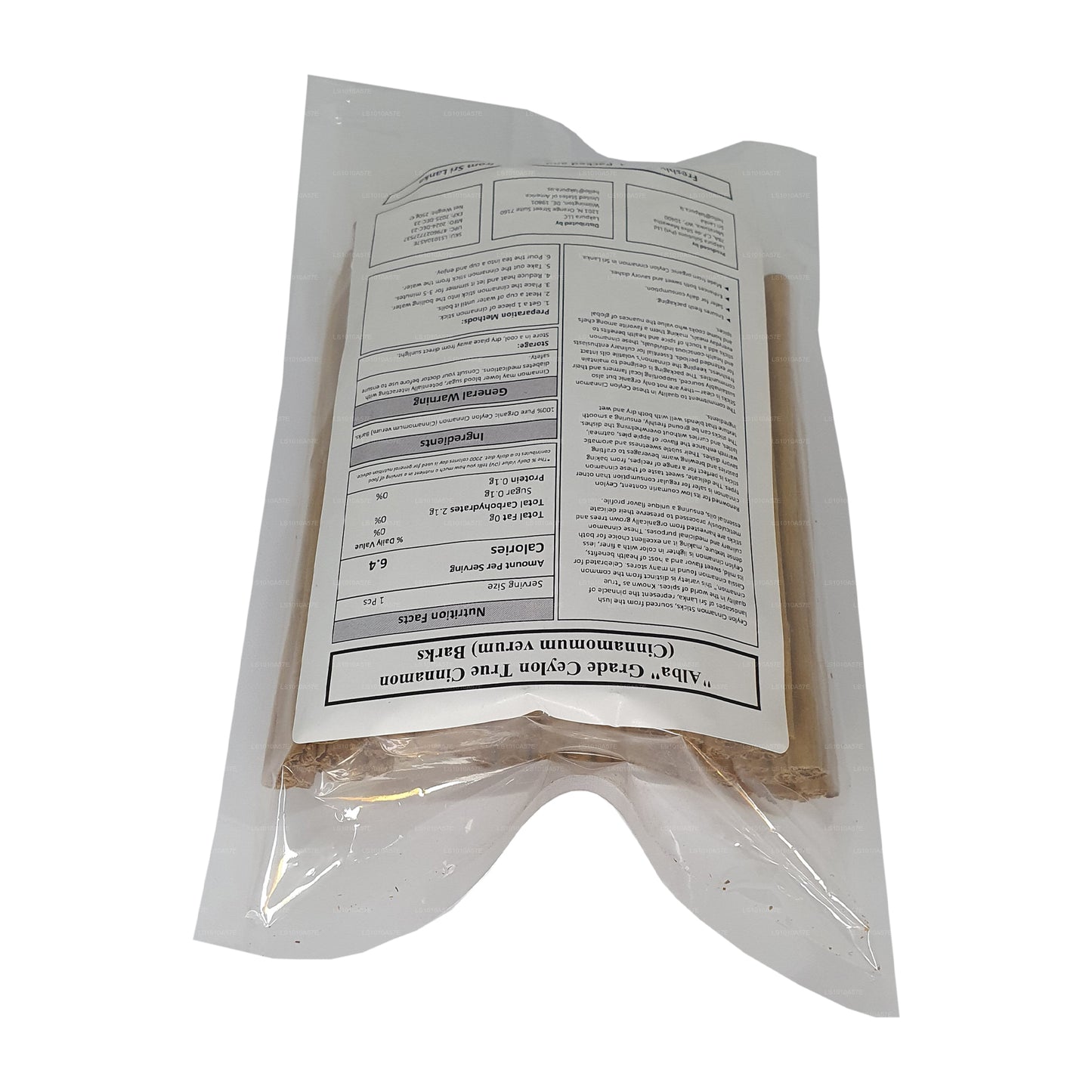 Paquete de corteza de canela verdadera de Ceilán, grado «Alba», de Lakpura