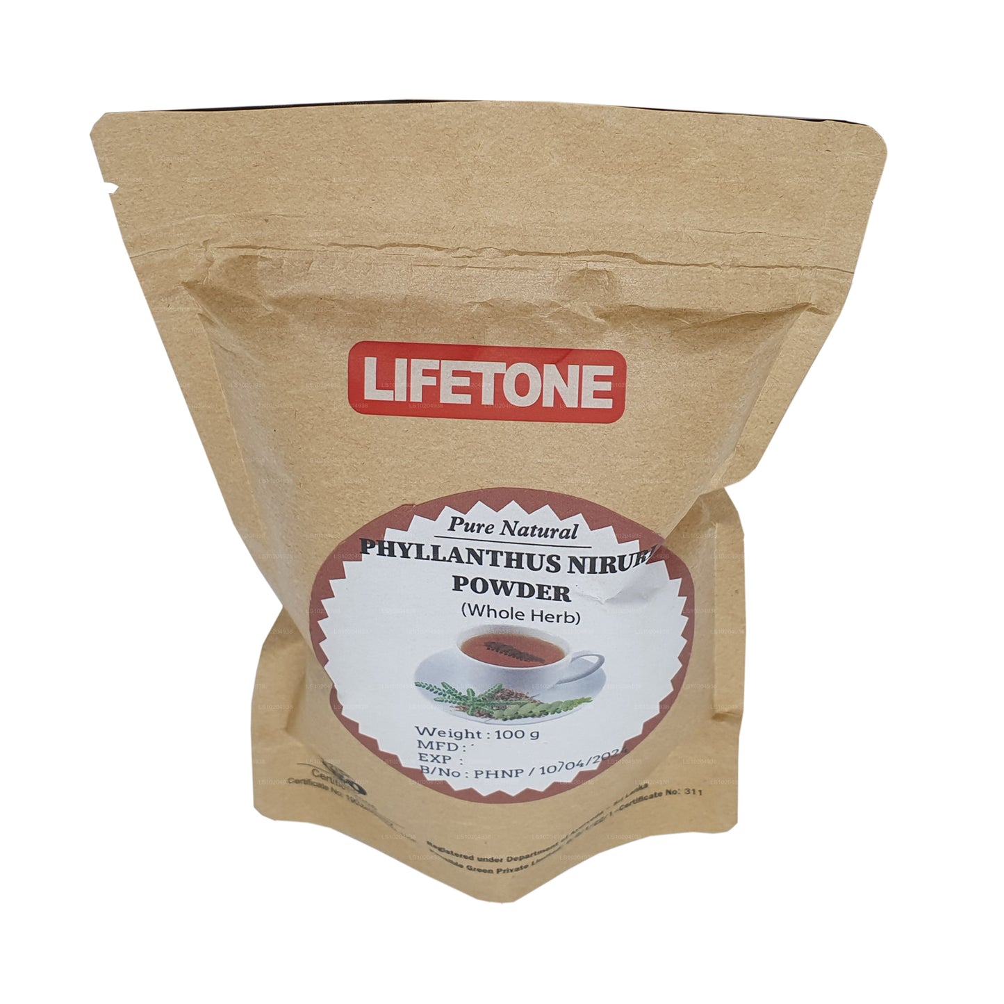 Lifetone Phylanthus Niruri en polvo (100 g)