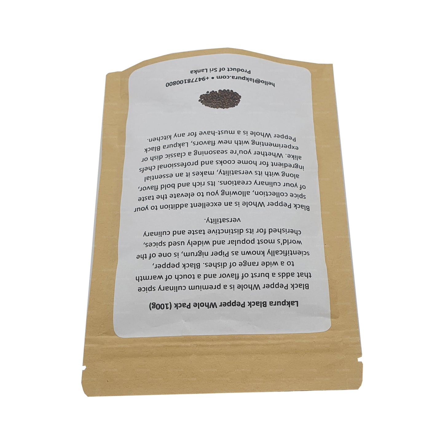 Paquete entero de pimienta negra Lakpura