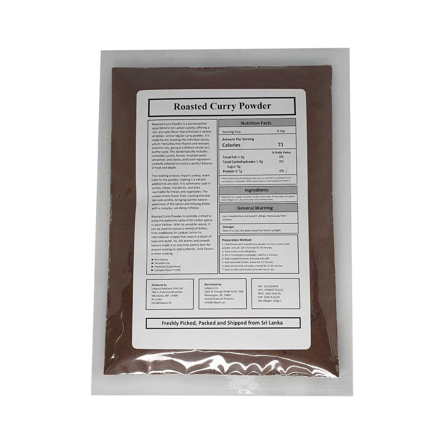 Curry en polvo Lakpura® (Thuna Paha)