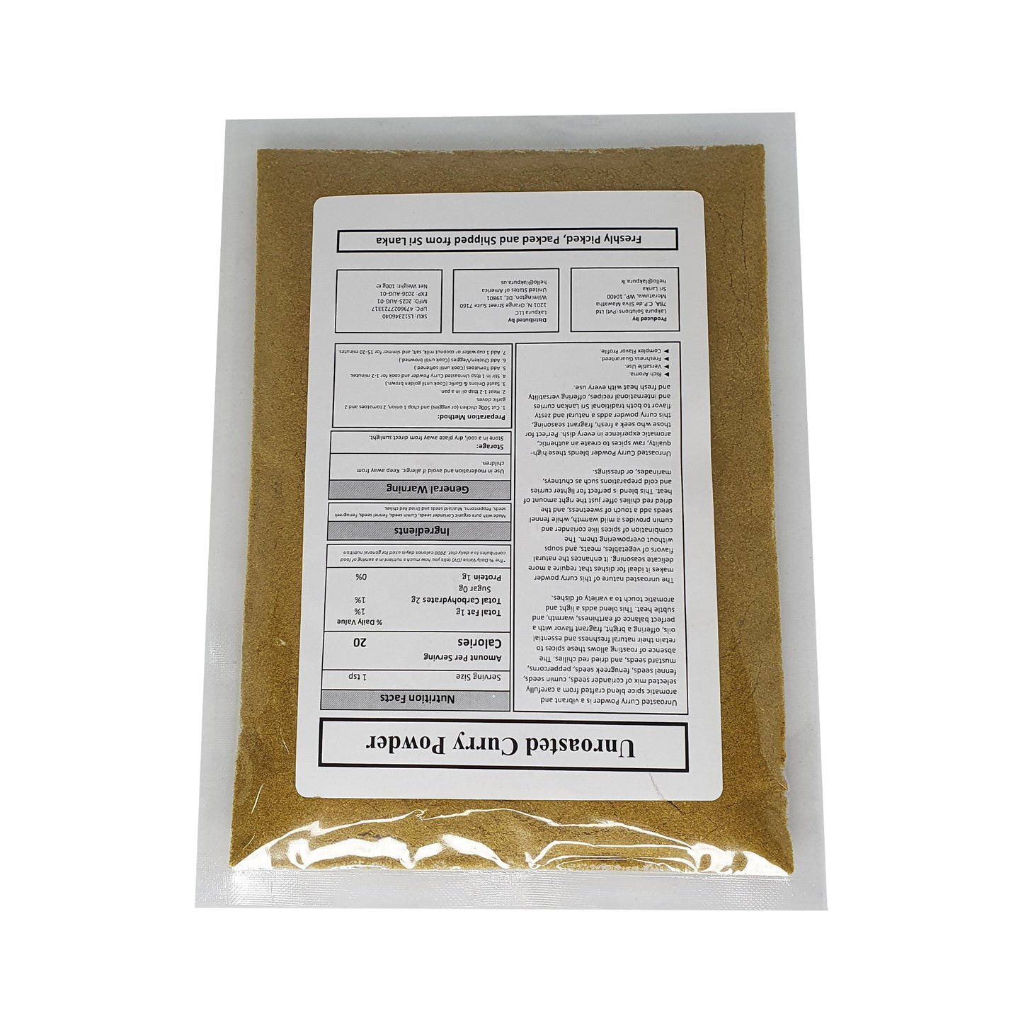 Curry en polvo Lakpura® (Thuna Paha)