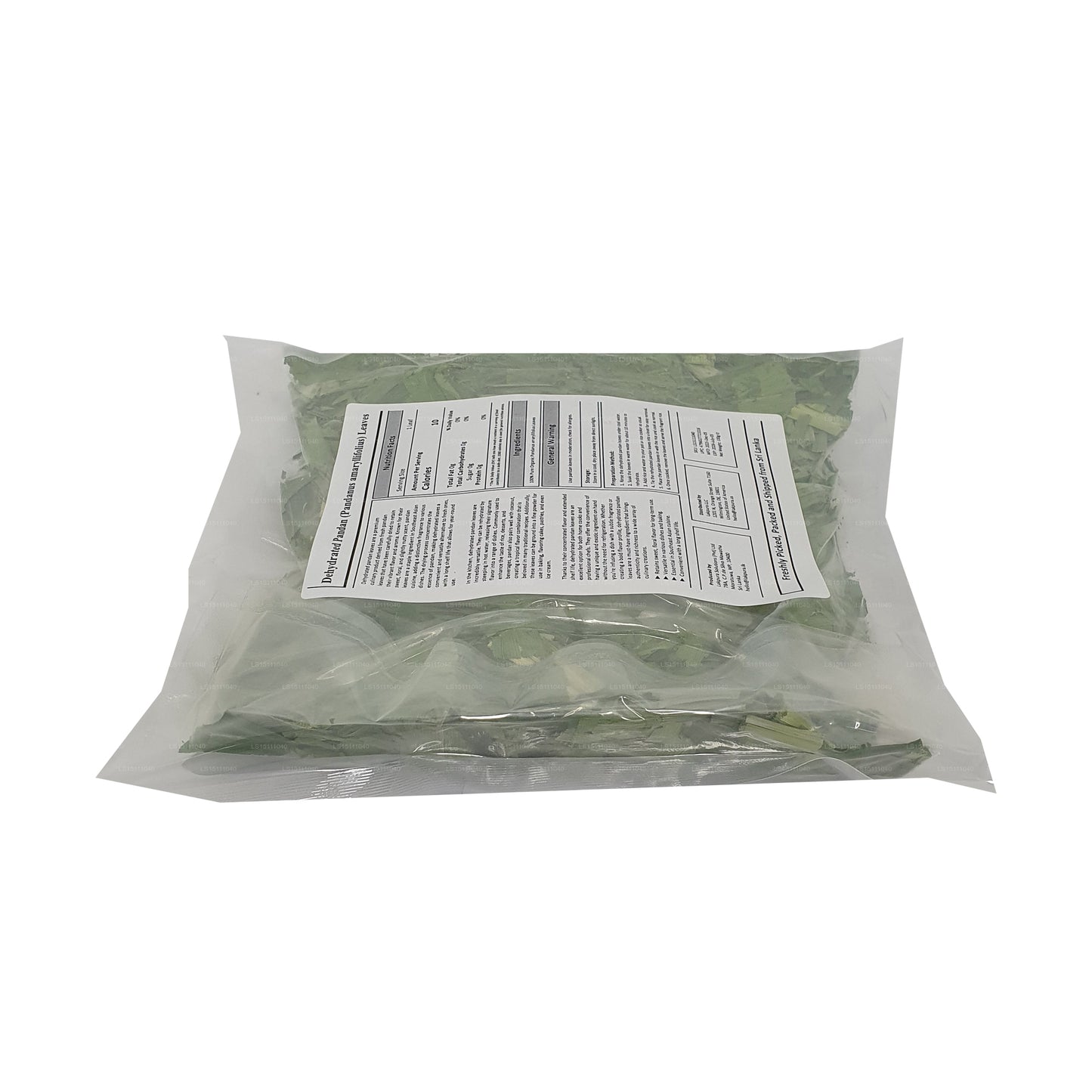 Hojas deshidratadas de Pandan Rampe de Lakpura