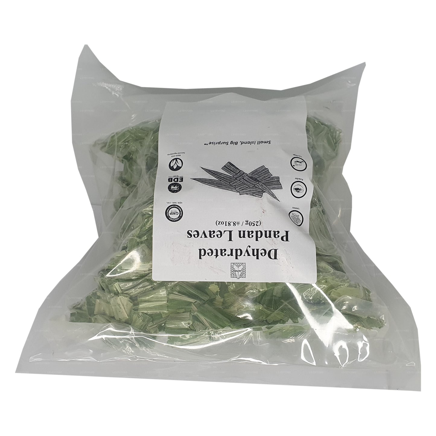 Hojas deshidratadas de Pandan Rampe de Lakpura